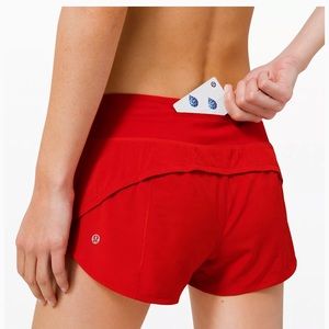 lululemon athletica Red Athletic Shorts